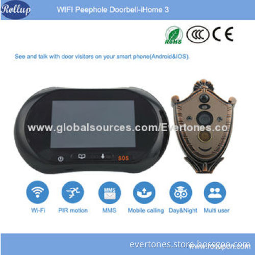 2014 New Arrival Android and iOS Smartphone App Based Motion Detection Voice Recording Doorbell